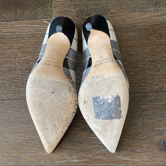 Kate Spade “Licorice too” grey plaid pump - Picture 8 of 10